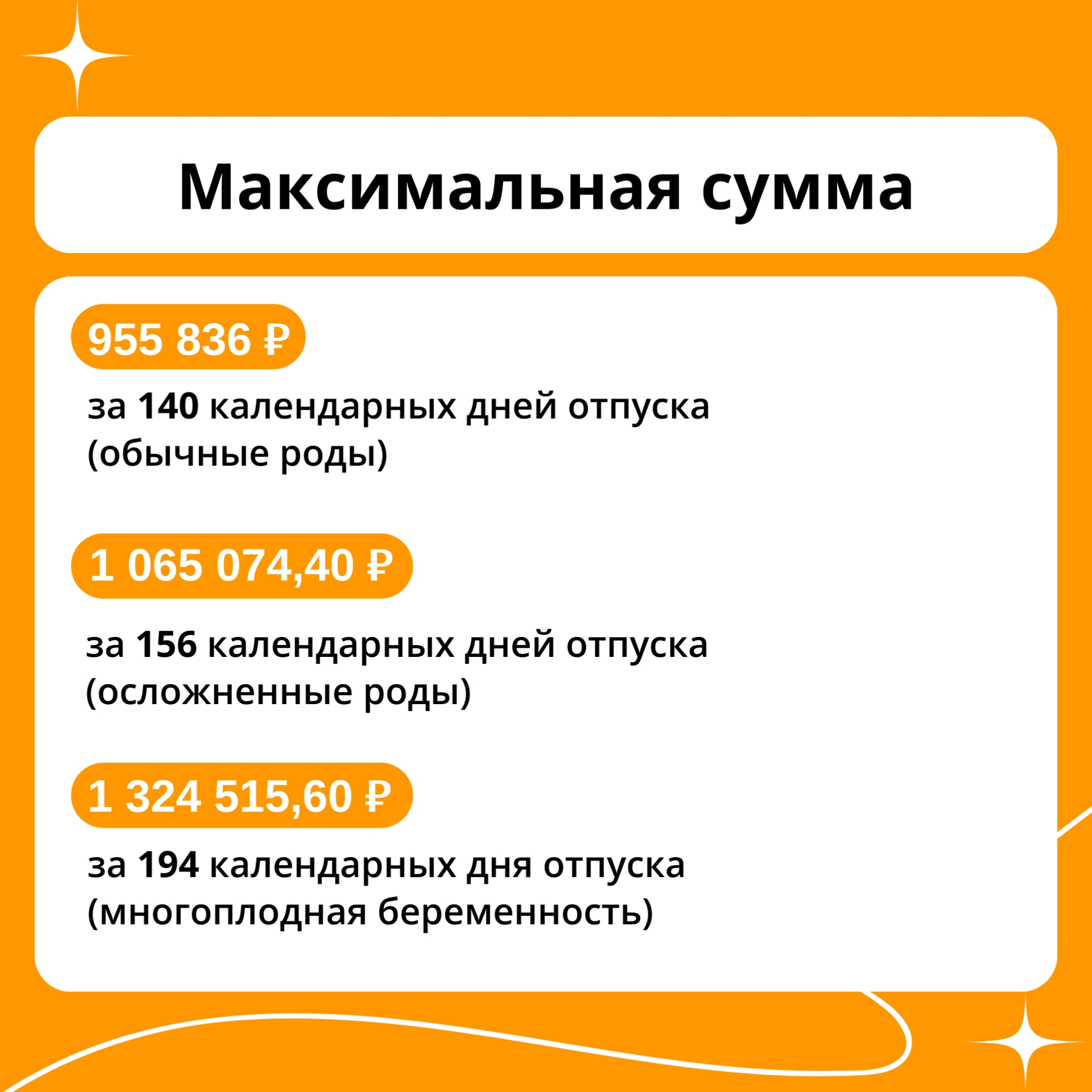 пособия по беременности